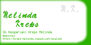 melinda kreps business card